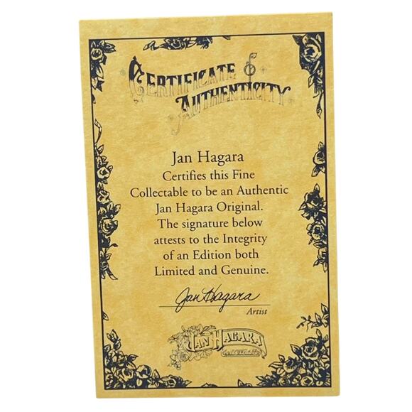 Jan Hagara 'Jasmine' Figurine Make Believe Series 1997 FirstEd 2469/3000 Box COA - Picture 10 of 16